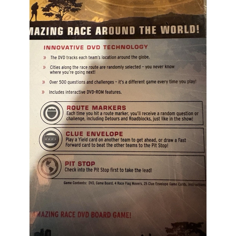 The Amazing Race DVD Board Game New In Sealed Box 2006 - Picture 4 of 7